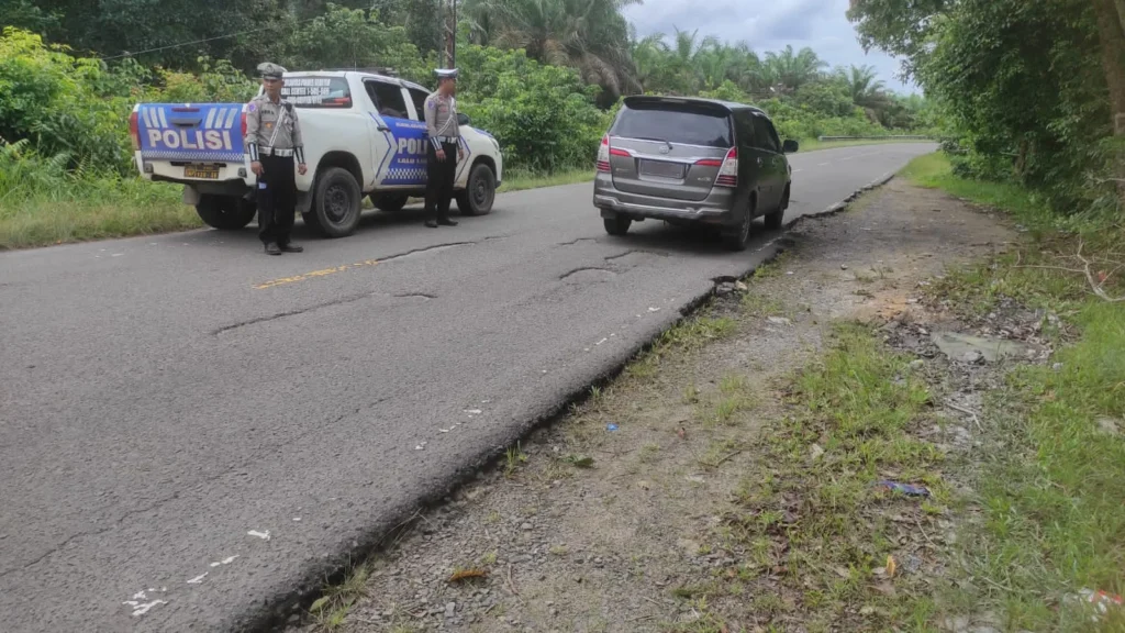 Kurangi Laka Lantas Sejak Dini, Satlantas Polres Seruyan Tingkatkan Patroli di Jalur Rawan