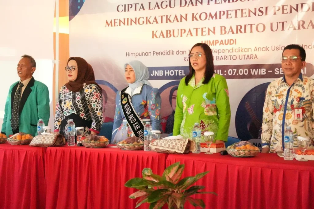 Tingkatkan Kreativitas Pendidik PAUD, HIMPAUDI Barito Utara Gelar Workshop Cipta Lagu dan APE